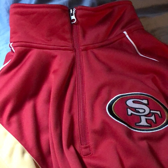 Official NFL 49ers Quarter Zip Sweater - Picture 7 of 7